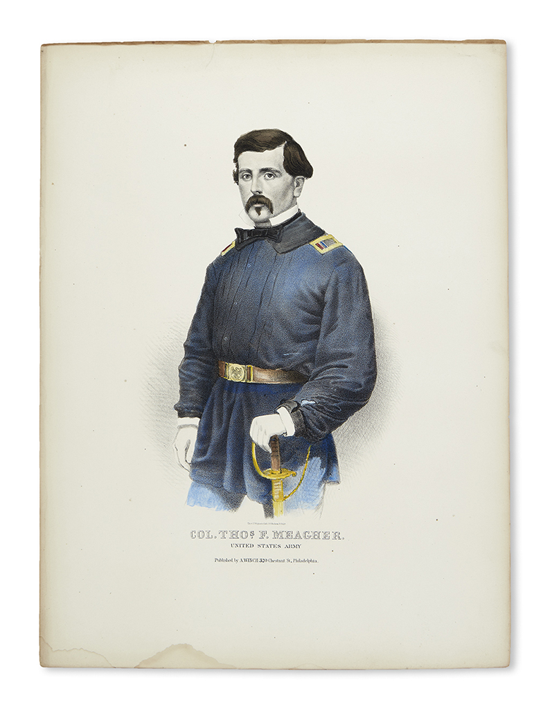 (CIVIL WAR--PRINTS.) Wagner, Thomas S.; lithographer. Col. Thos. F. Meagher, United States Army.